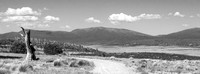 Dam Track Pano B&W