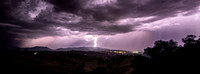 Lightning Over Tumut Pano